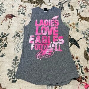 NFL Women's Gray Team Apparel Top eagles S